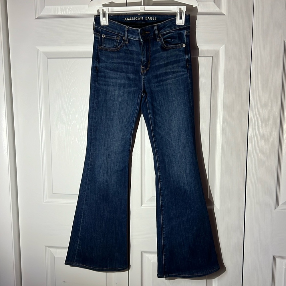 American Eagle woman boot cut jeans size 0